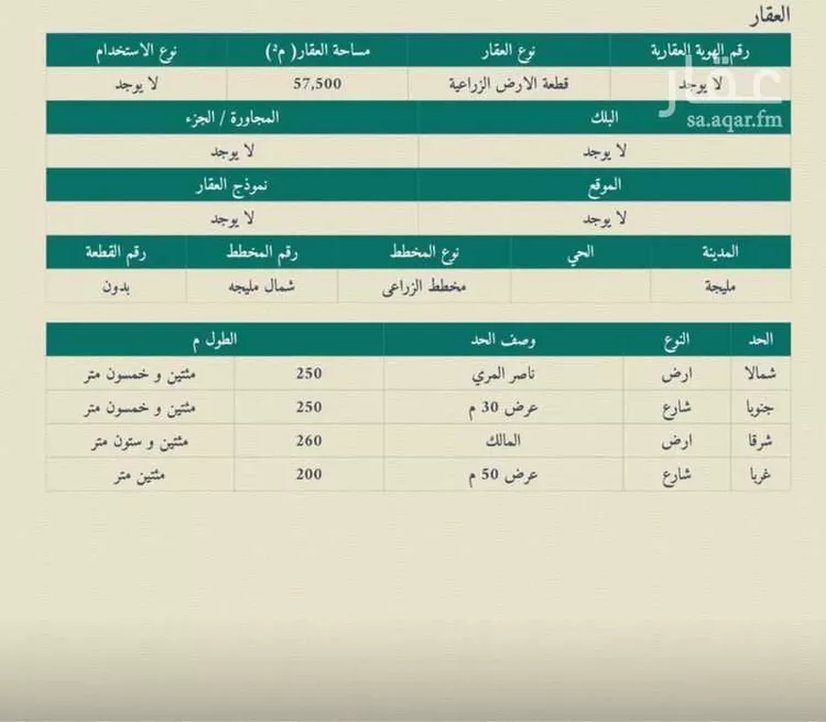 Land for Sale in Nairyah Al Faisaliah صورة 2