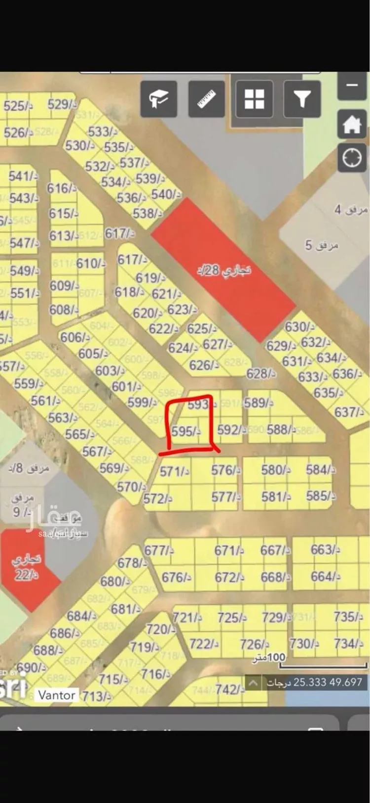 أرض للبيع في حي الرياض الثاني, مدينة الاحساء, المنطقة الشرقية صورة 2