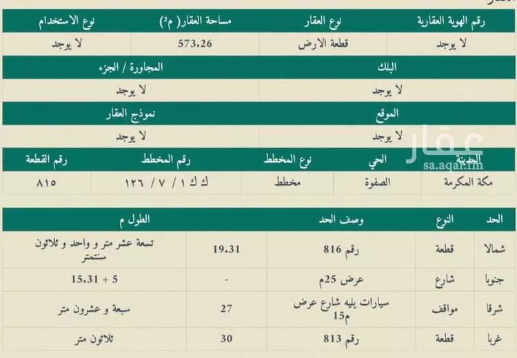 أرض للإيجار في شارع الحذيفه, حي دار السلام, مدينة مكة المكرمة, منطقة مكة المكرمة صورة 4