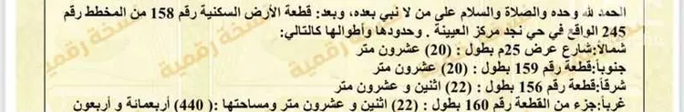 أرض للبيع في شارع عبدالعزيز ال سعود, حي العدل, مدينة امارة منطقة الرياض - الجبيله, منطقة الرياض صورة 3