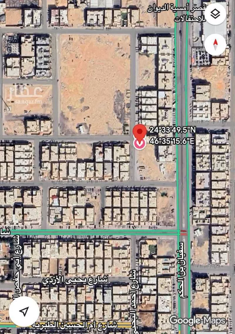 أرض للبيع في شارع نصر بن عمران, حي العوالي, مدينة الرياض, منطقة الرياض صورة 2