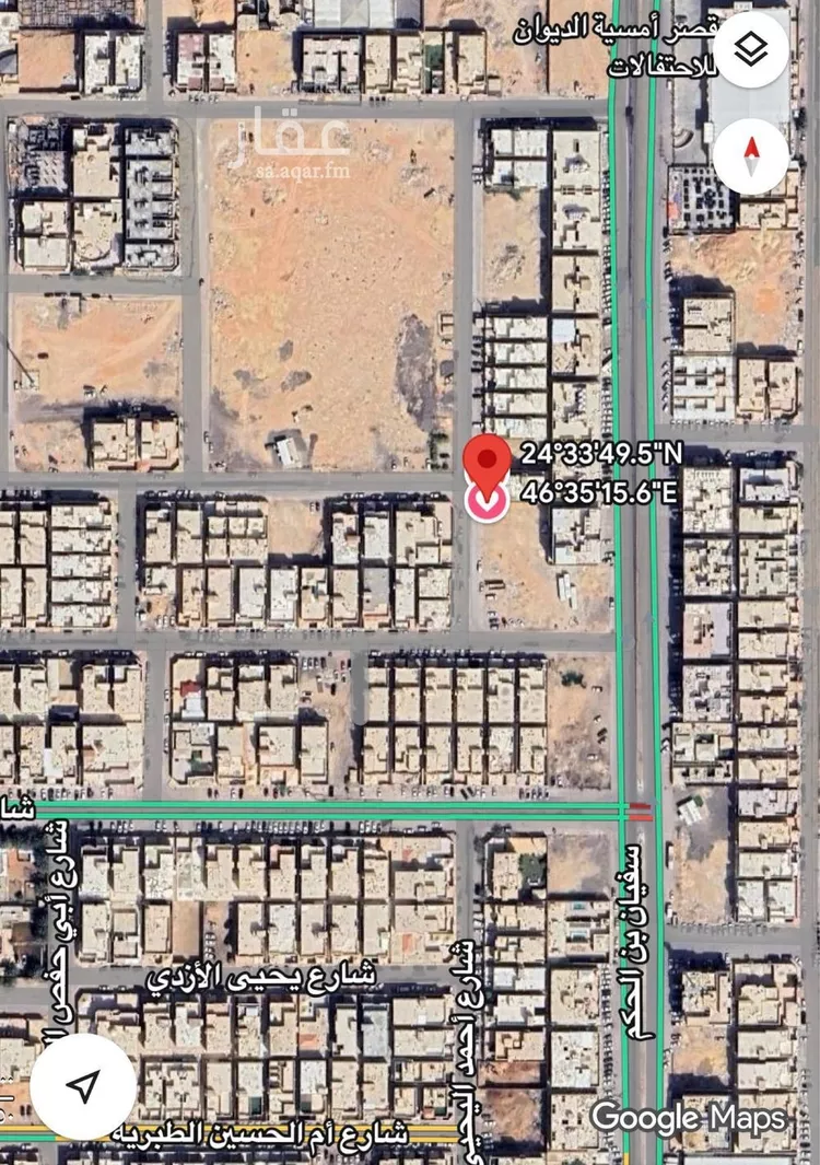 أرض للبيع في شارع نصر بن عمران, حي العوالي, مدينة الرياض, منطقة الرياض