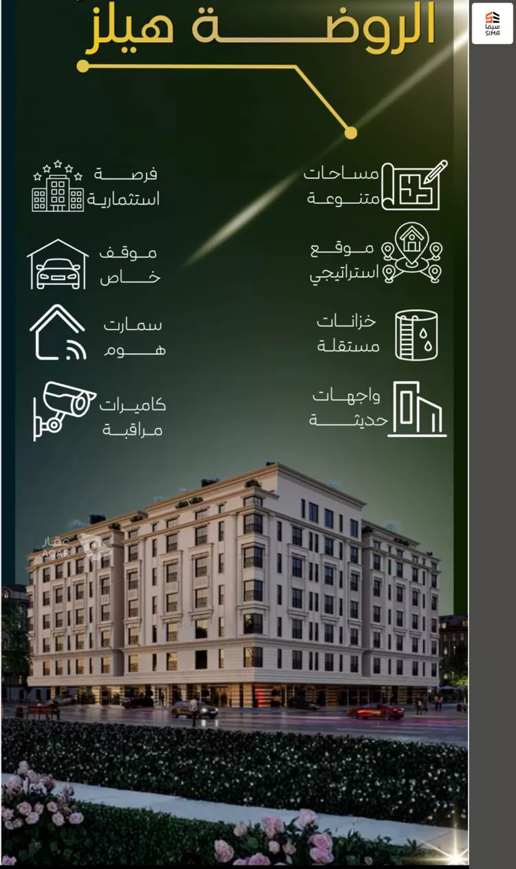 شقة للبيع في شارع عبدالمجيد شبكشي, حي الروضة, مدينة جدة, منطقة مكة المكرمة صورة 2