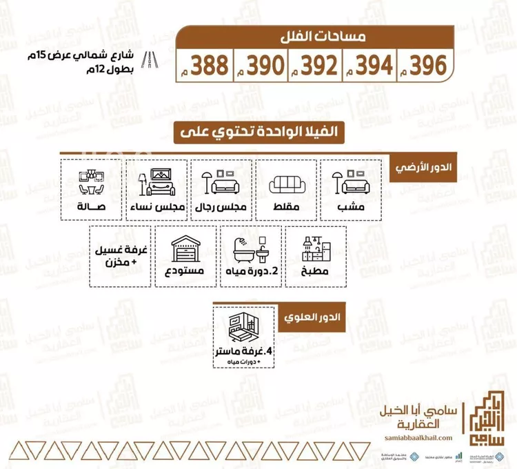 فيلا للبيع في شارع شارع, حي الأندلس, مدينة البدائع, منطقة القصيم صورة 2