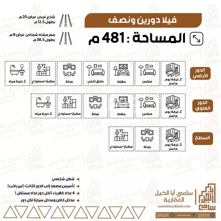 فيلا للبيع في شارع ابو الغداء, حي الربوة, مدينة البكيريه, منطقة القصيم صورة 2