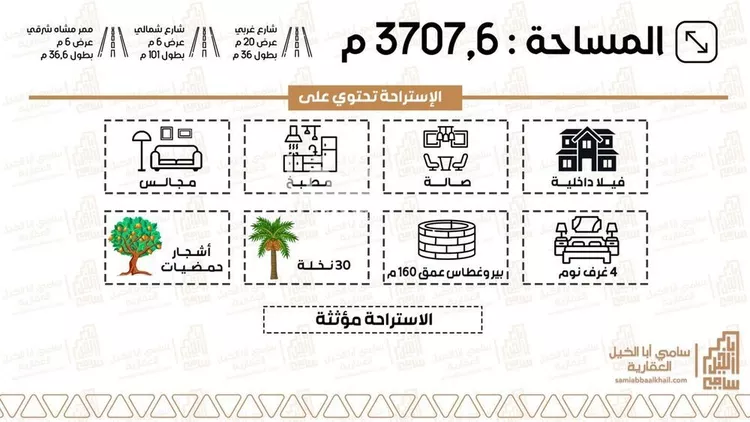 استراحة للبيع في شارع الديرة 2, حي الديرة, مدينة البكيرية, منطقة القصيم صورة 2