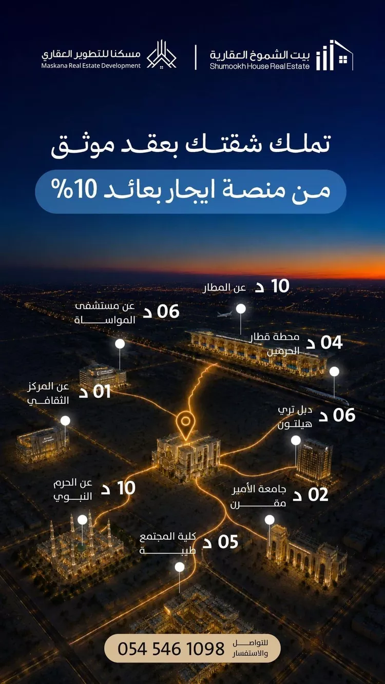 Studio for sale in Medina King Fahd