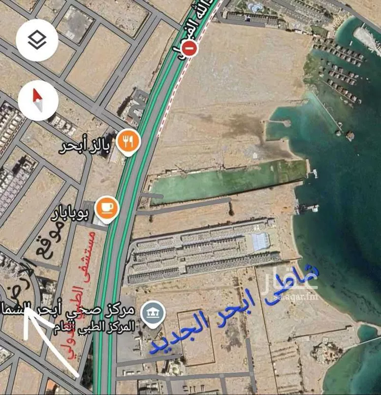 أرض للبيع في شارع أبي محمد العفيف, حي أبحر الشمالية, مدينة جدة, منطقة مكة المكرمة