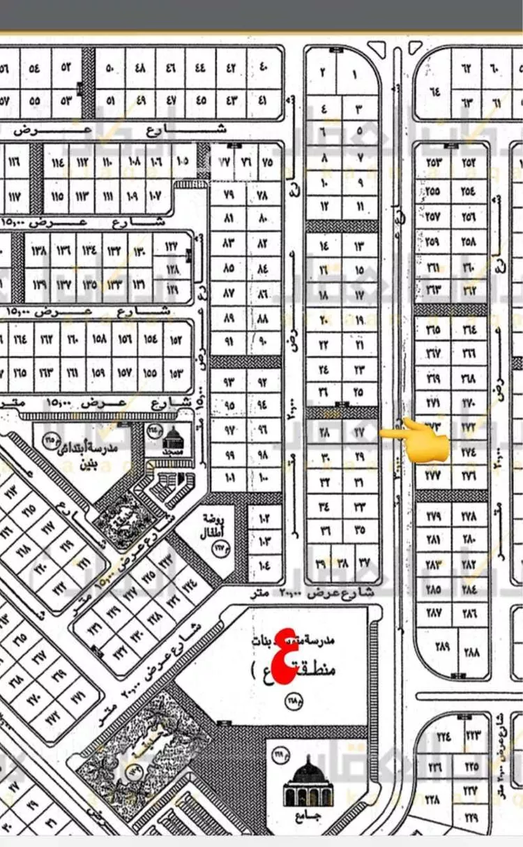 أرض للبيع في شارع ابن جبير, حي الورود الثالث, مدينة الاحساء, المنطقة الشرقية