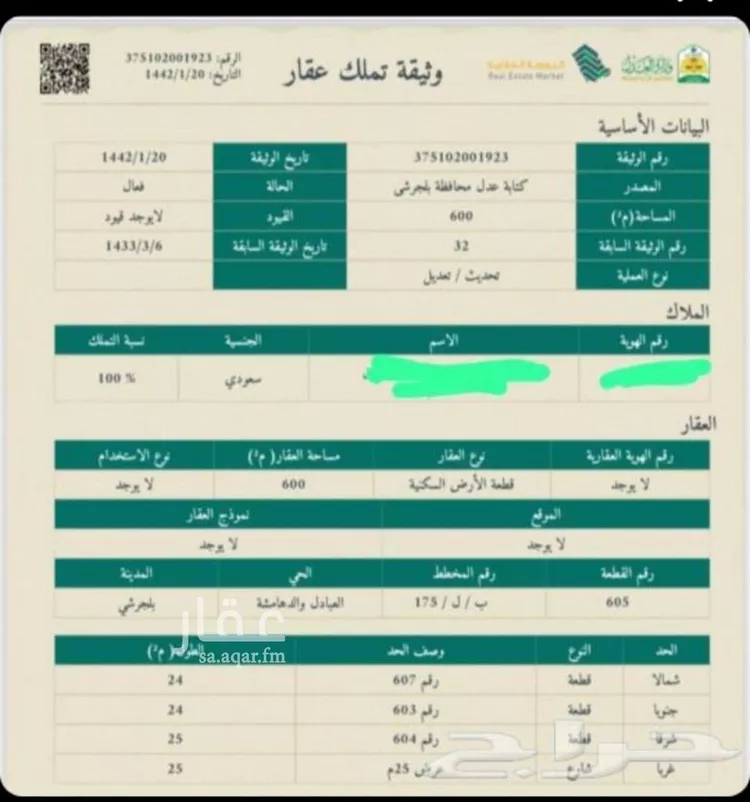 أرض للبيع في مدينة بلجرشى, منطقة الباحة
