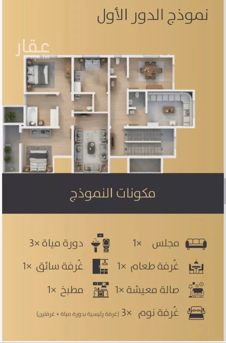 دور للبيع في شارع العوجزي, حي الزهرة, مدينة الرياض, منطقة الرياض صورة 3