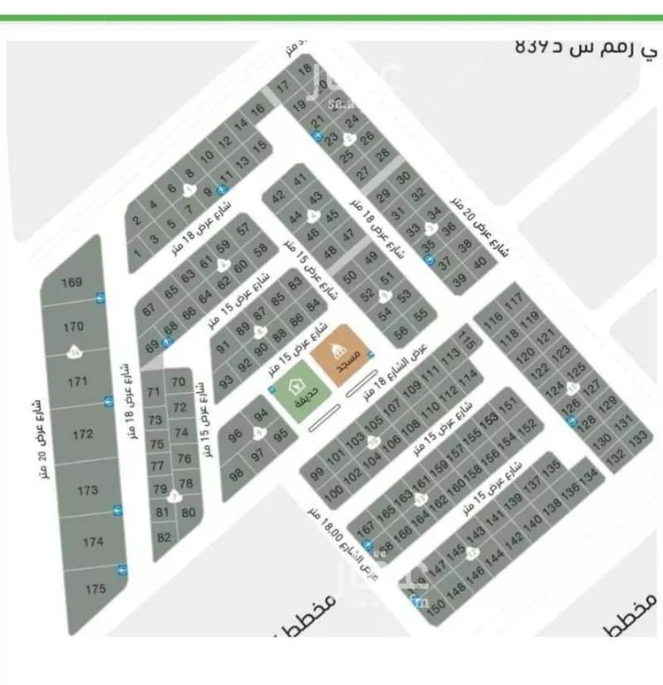 أرض للبيع في شارع المغيره ابن نوفل, حي الوسام, مدينة الظهران, المنطقة الشرقية