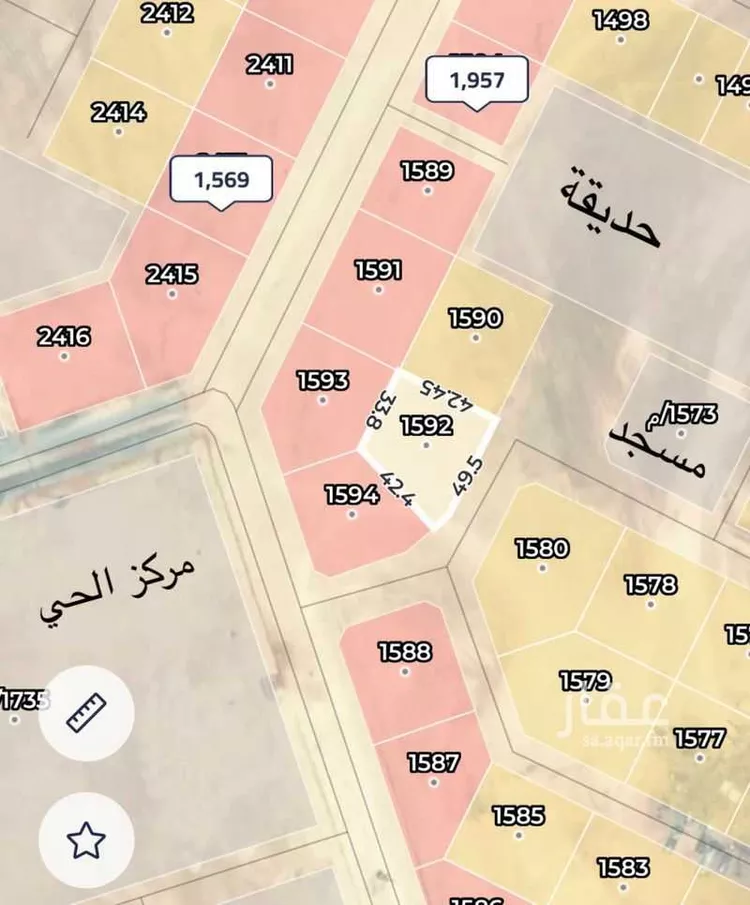 أرض للبيع في شارع 2570408, حي ضاحية نمار, مدينة الرياض, منطقة الرياض صورة 2