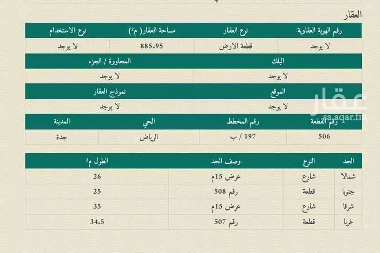 أرض للبيع في شارع أحمد الزمزمي, حي طيبة, مدينة جدة, منطقة مكة المكرمة