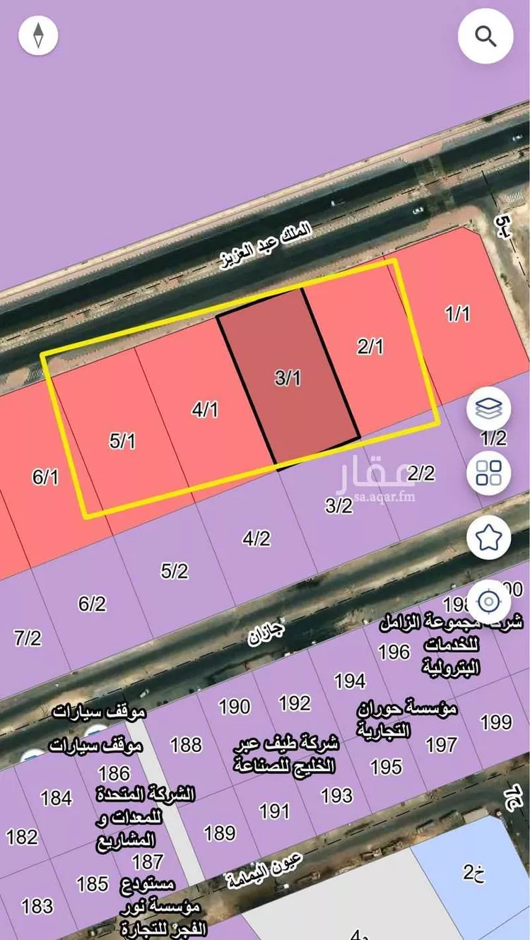 أرض للبيع في شارع الملك عبدالعزيز ابن عبدالرحمن سعود, حي الصناعية, مدينة الدمام, المنطقة الشرقية