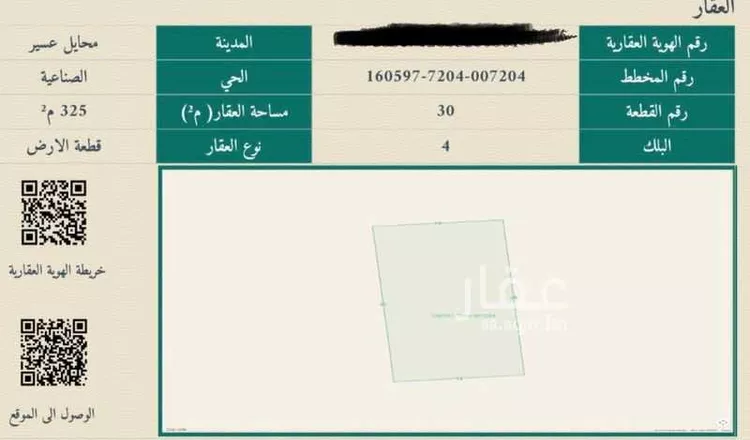Land for Sale in Muhayil Al Huliah West