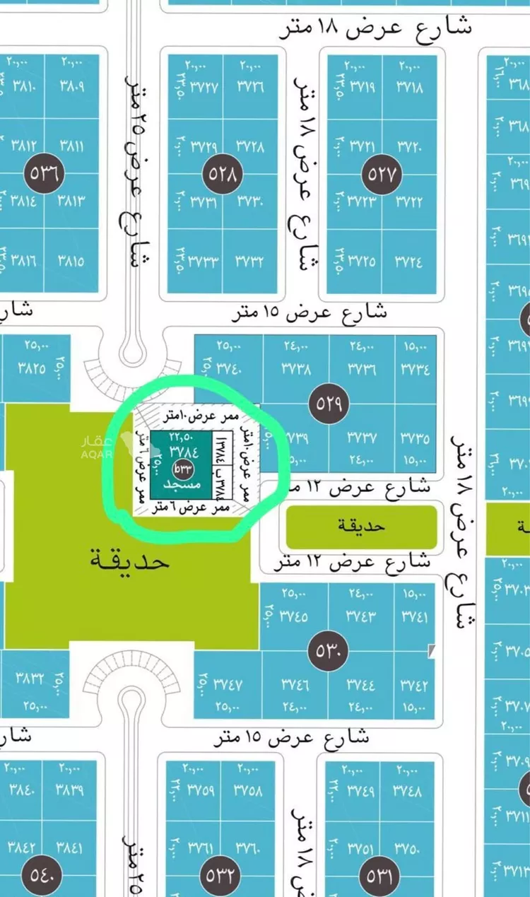 أرض للبيع في شارع أبي سعيد السجستاني, حي الفاروق, مدينة الرياض, منطقة الرياض 3