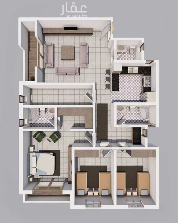 شقة للإيجار في شارع ظبية بنت البراء, حي المرسلات, مدينة الرياض, منطقة الرياض صورة 2