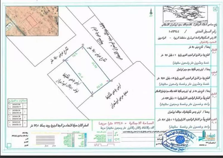 أرض للبيع في شارع العلية 109 ، الواديين ، احد رفيدة