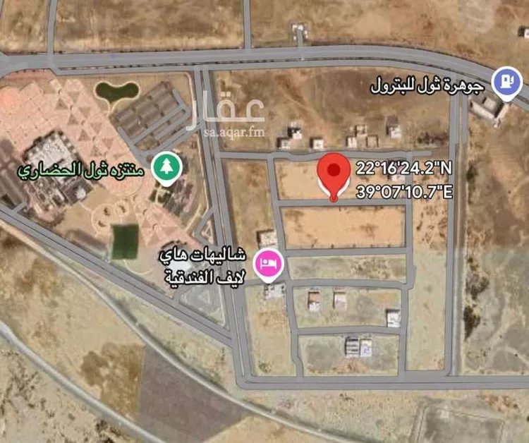أرض للبيع في شارع الشريفه زين الشرف الطبريه, حي الكورنيش, مدينة ثول, منطقة مكة المكرمة