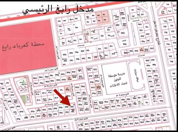 أرض للبيع في حي المرجانية, مدينة رابغ, منطقة مكة المكرمة صورة 2
