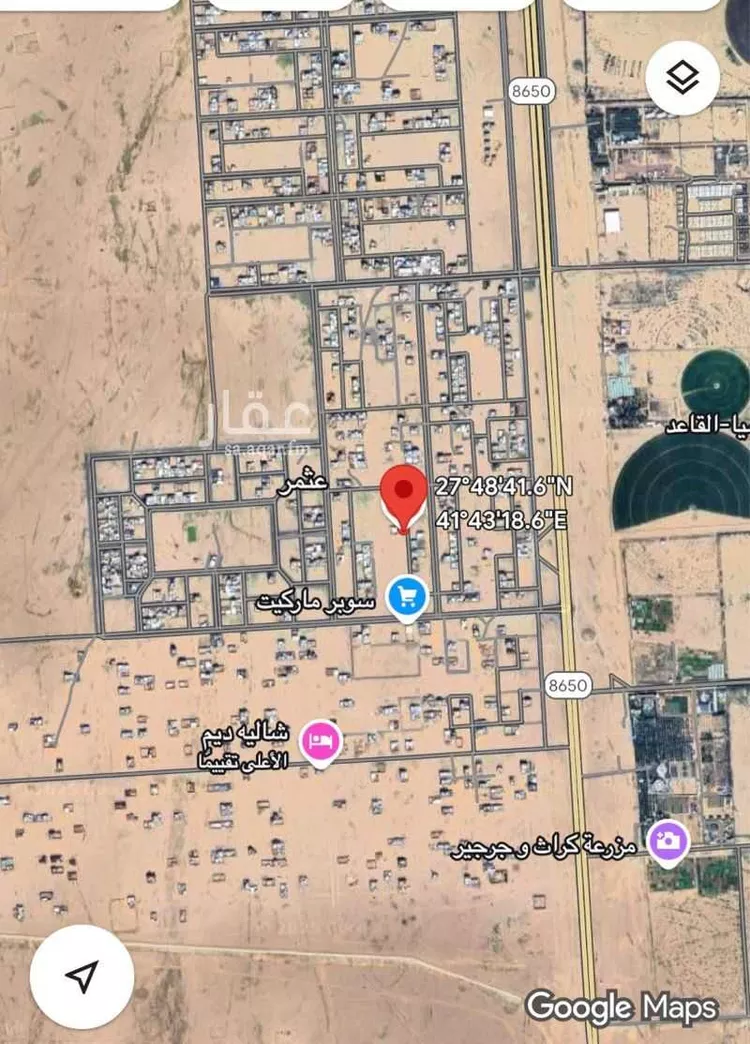 أرض للبيع في شارع عثمر المخطط 230, حي عثمر , مدينة عثمر المخطط, منطقة حائل صورة 2