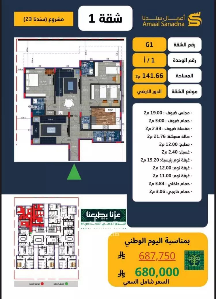 شقة للبيع في شارع شارعام كلثوم بنت علي رضي الله عنها, حي الهجرة, مدينة مكه المكرمه, منطقة مكة المكرمة صورة 3