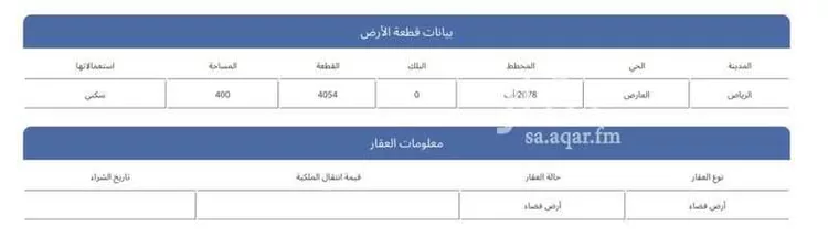 أرض للبيع في شارع محمد عبدالحي الكتاني, حي العارض, مدينة الرياض, منطقة الرياض صورة 2