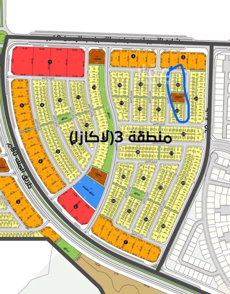 أرض للبيع في شارع الملقاه 437 ، الدرعية ، الدرعية صورة 3