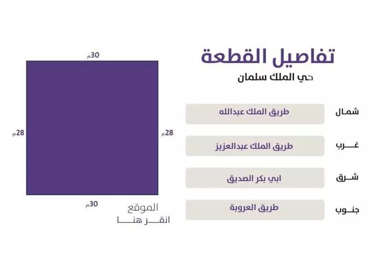 أرض للبيع في شارع إبراهيم الرقي, حي الملك سلمان, مدينة الرياض, منطقة الرياض صورة 5