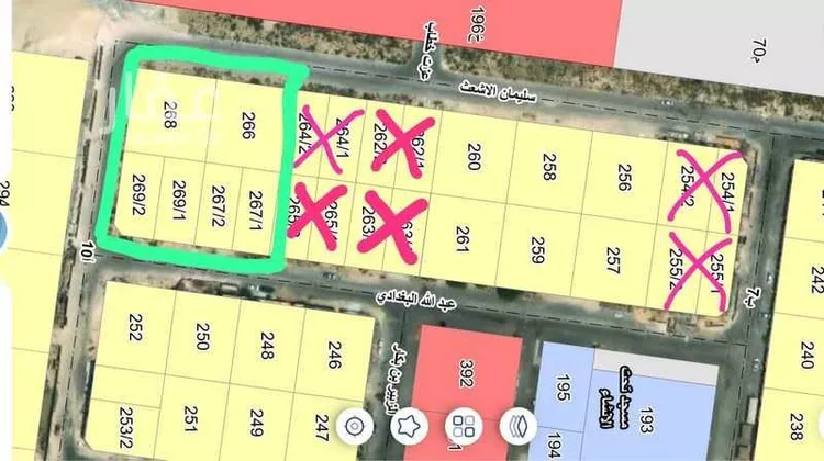 أرض للبيع في شارع عبدالله البغدادي, حي الشاطئ الغربي, مدينة الدمام, المنطقة الشرقية صورة 2