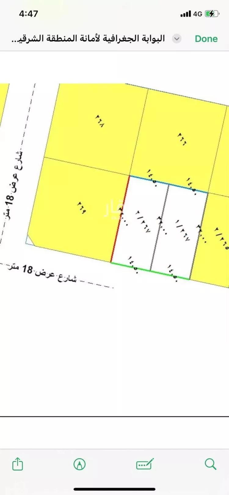 أرض للبيع في شارع عبدالله البغدادي, حي الشاطئ الغربي, مدينة الدمام, المنطقة الشرقية