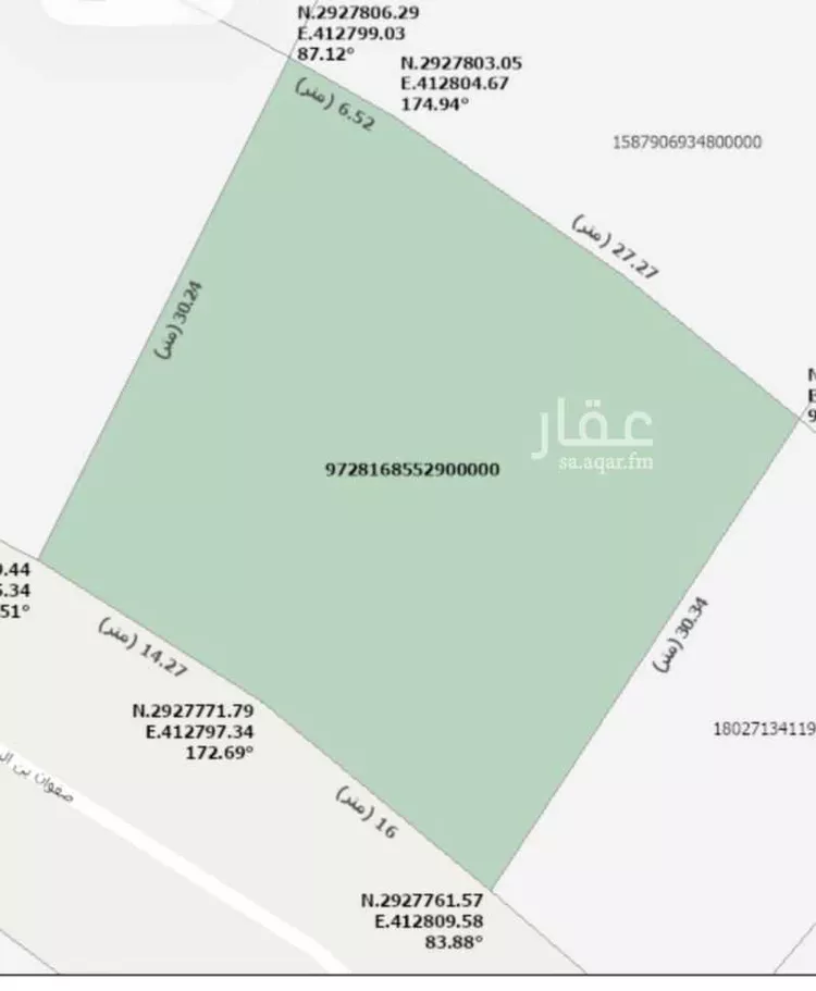أرض للبيع في شارع صفوان بن اليمان, حي الشاطئ الشرقي, مدينة الدمام, المنطقة الشرقية