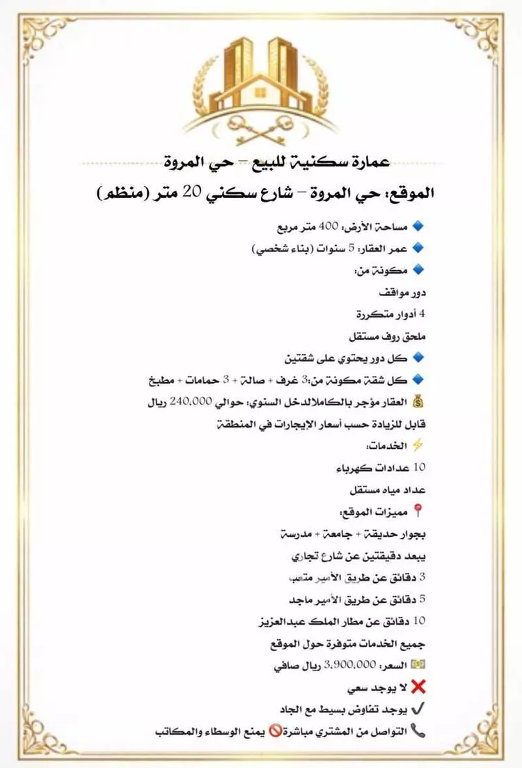 Building for Sale in Jeddah Al Marwah