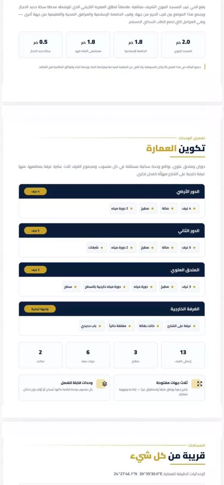 عمارة للبيع في شارع ابراهيم بن ميمون الفزاري, حي الأصيفرين, مدينة المدينة المنورة, منطقة المدينة المنورة صورة 2