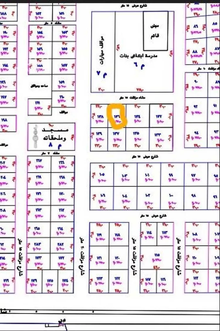 أرض للبيع في شارع لا يوجد, حي الجافوره, مدينة الجافوره, منطقة الرياض صورة 2