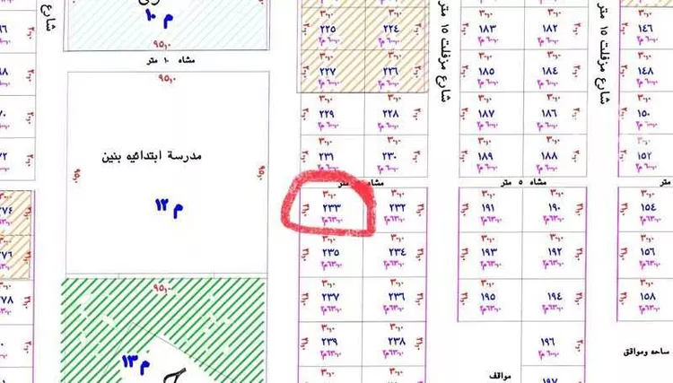 أرض للبيع في شارع اوس ابن فائد, حي الجافوره, مدينة الجافوره, منطقة الرياض صورة 3