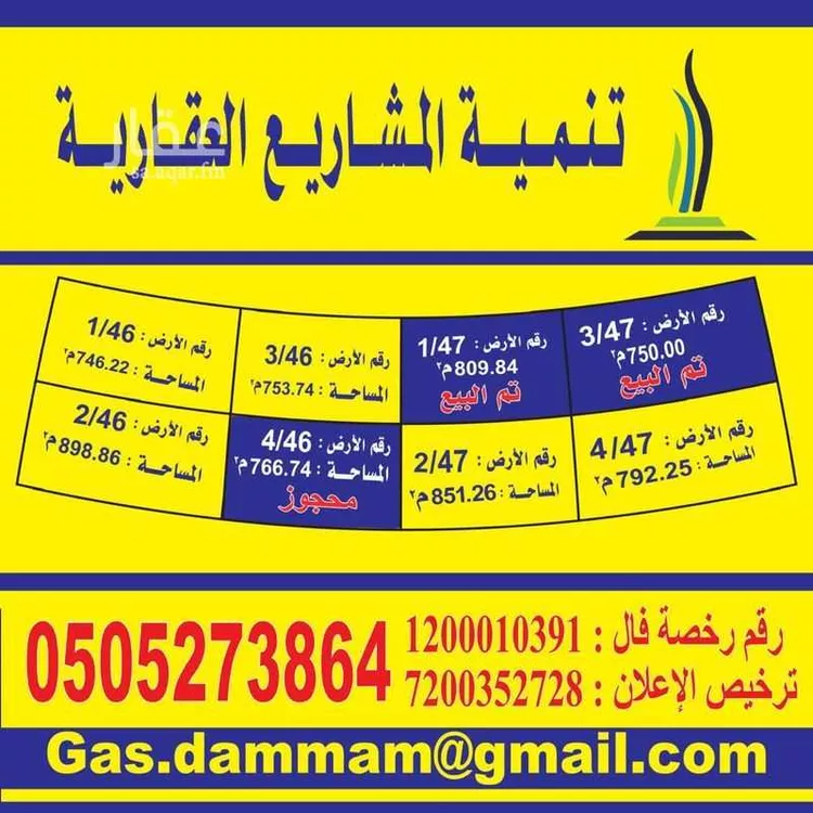 أرض للبيع في شارع الدوحة, حي الدوحة الجنوبية, مدينة الظهران, المنطقة الشرقية