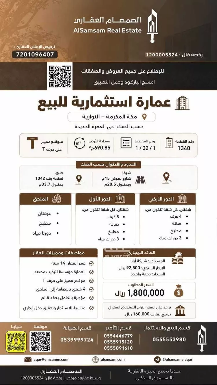 Building for Sale in Mecca Al Umrah Al Jadidah صورة 2