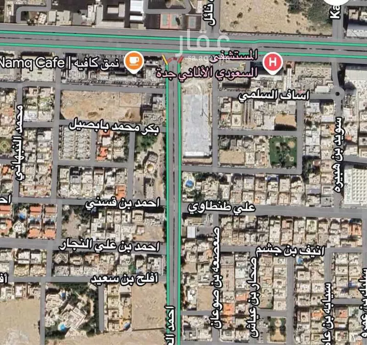 أرض للبيع في شارع حسين عبدالغني, حي الزهراء, مدينة جدة, منطقة مكة المكرمة