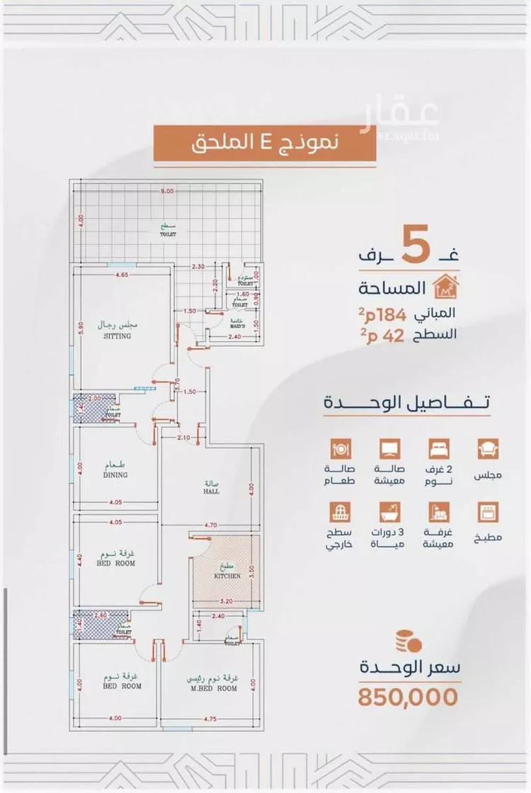 شقة للبيع في شارع الشيخ عبدالرحمن حسن, حي أم حبلين الغربية, مدينة جدة, منطقة مكة المكرمة 8