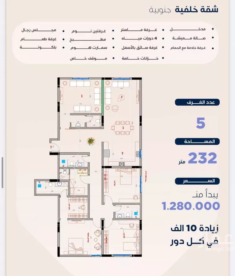 شقة للبيع في حي الزهراء, مدينة جدة, منطقة مكة المكرمة 9