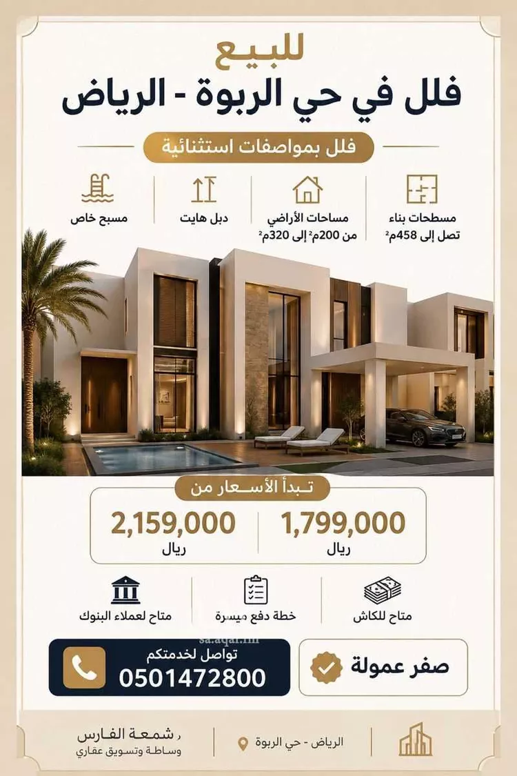 فيلا للبيع في شارع الدائري الشرقي الفرعي, حي الفاروق, مدينة الرياض, منطقة الرياض 6