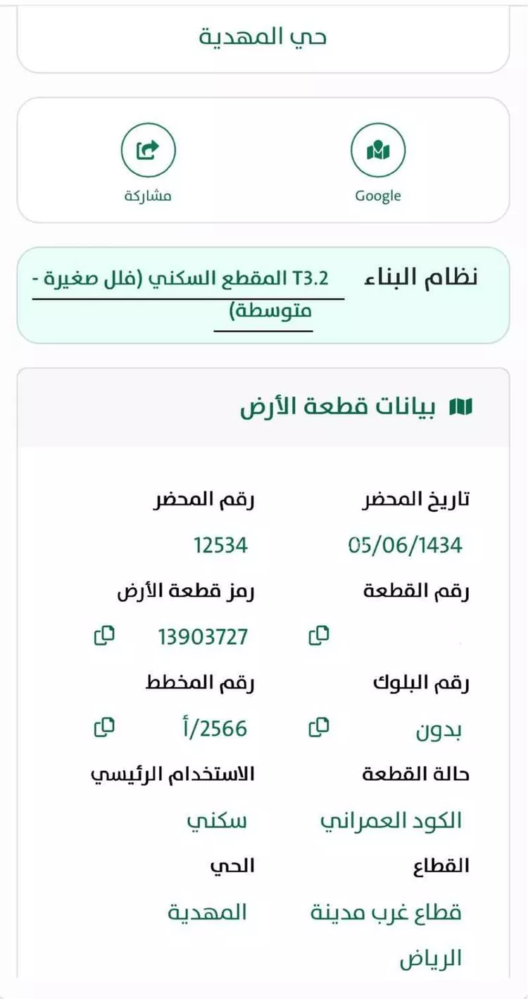 أرض للبيع في شارع احمد بن عبدالمنعم الدمنهوري ، حي المهدية ، الرياض ، منطقة الرياض صورة 3