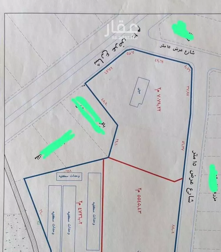 أرض للإيجار في شارع محمد بن ابي الحسن, حي الظرفة, مدينة خميس مشيط, منطقة عسير صورة 2