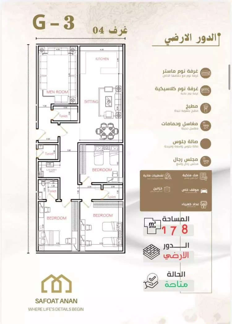 شقة للبيع في شارع الكتاب, حي السعادة, مدينة الرياض, منطقة الرياض