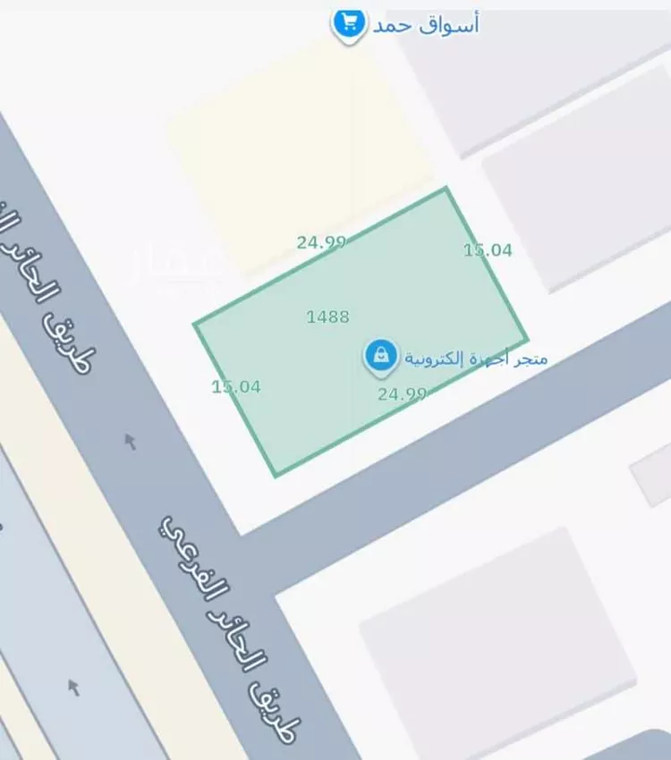 أرض للبيع في شارع الحائر الفرعي, حي الدار البيضاء, مدينة الرياض, منطقة الرياض صورة 3