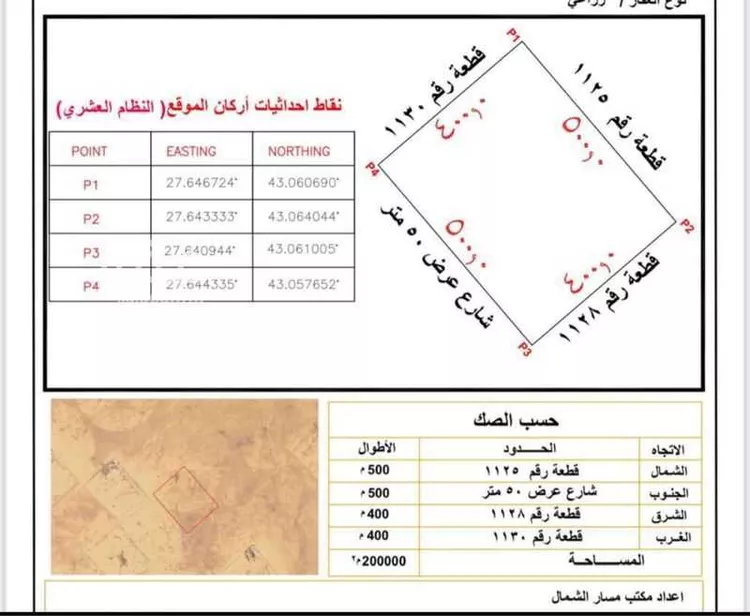 أرض للبيع في شارع الخوير, حي الخوير, مدينة الخوير, منطقة حائل صورة 2