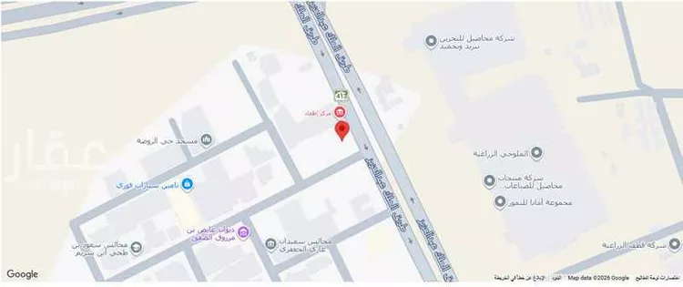 أرض للإيجار في شارع طريق الملك عبدالعزيز, حي الفيحاء, مدينة عنيزة, منطقة القصيم صورة 2