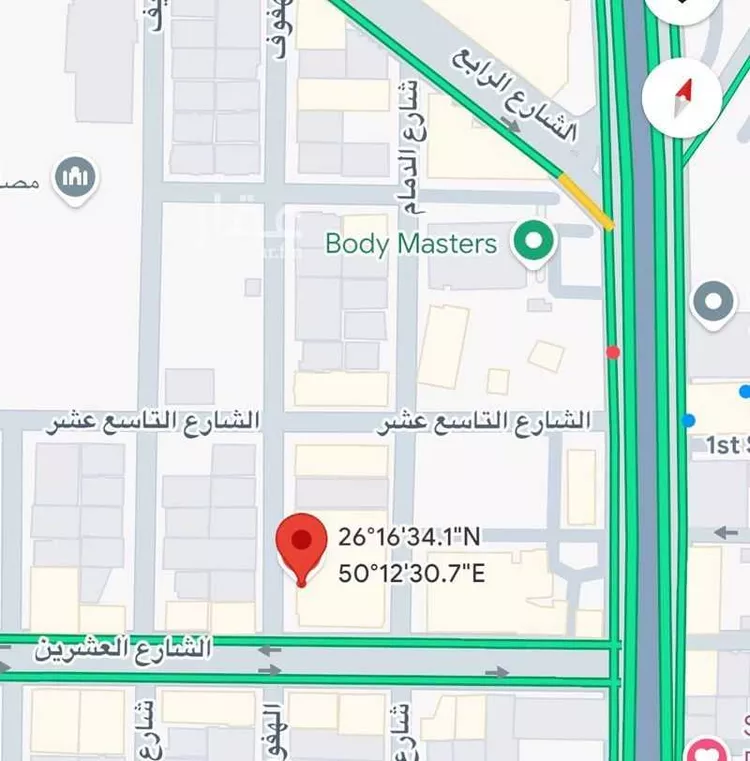 أرض للبيع في شارع العشرون, حي الخبر الجنوبية, مدينة الخبر, المنطقة الشرقية صورة 2